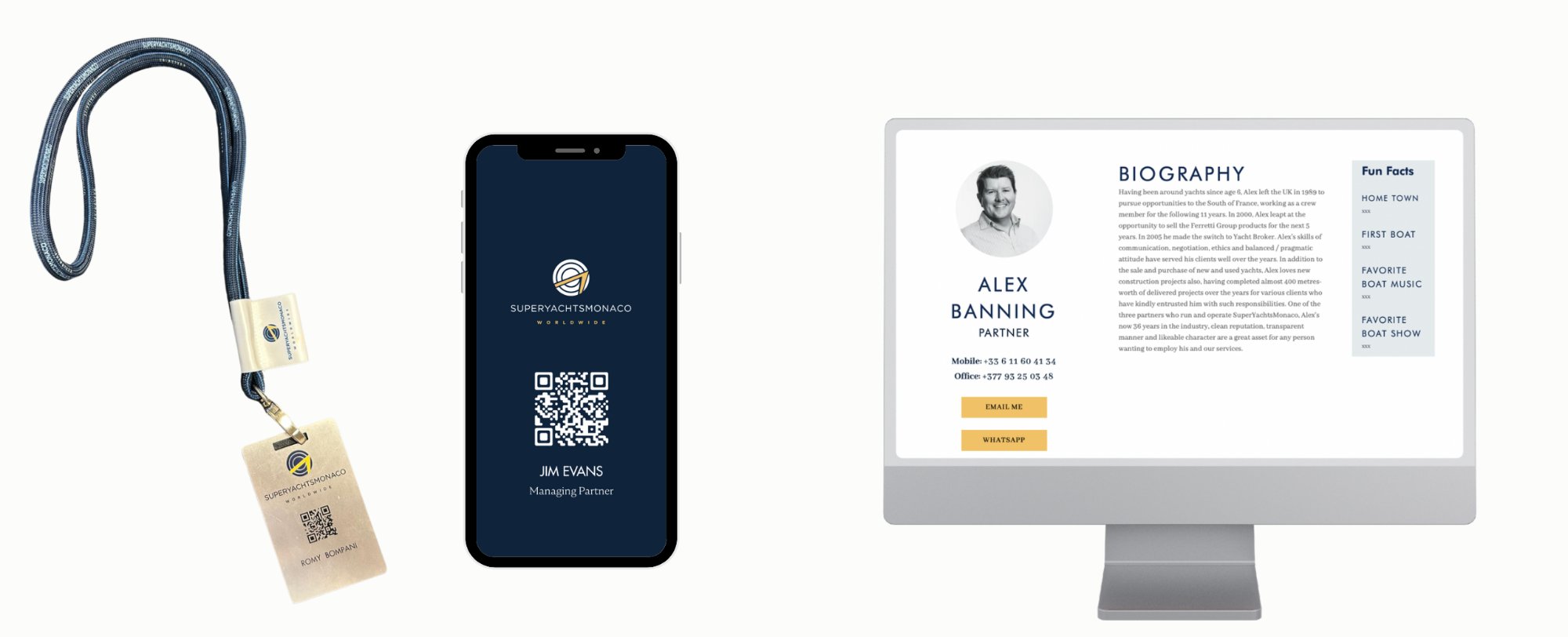 Broker microsite with QR code and CA inventory